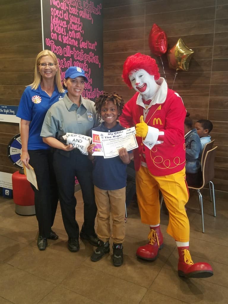 Dine With Officer Do Right at McDonald's - Do the Right Thing